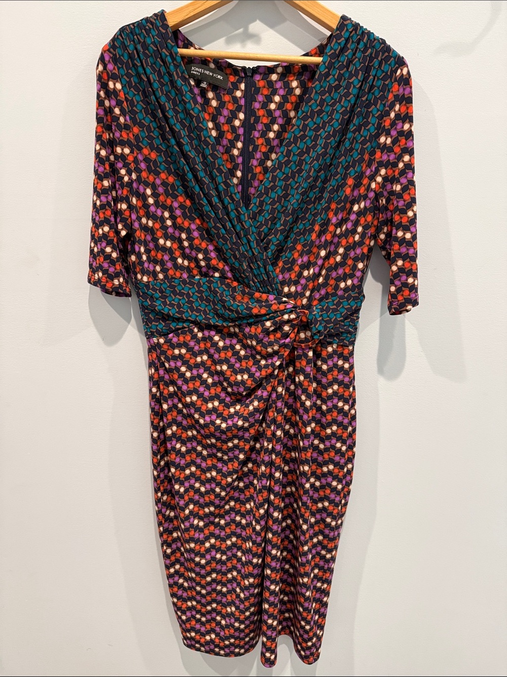 Jones New York Multicolor Pattern Dress